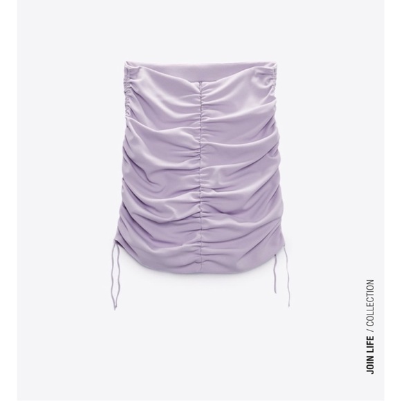 NWT Zara Ruched Mini Skirt - Picture 5 of 5